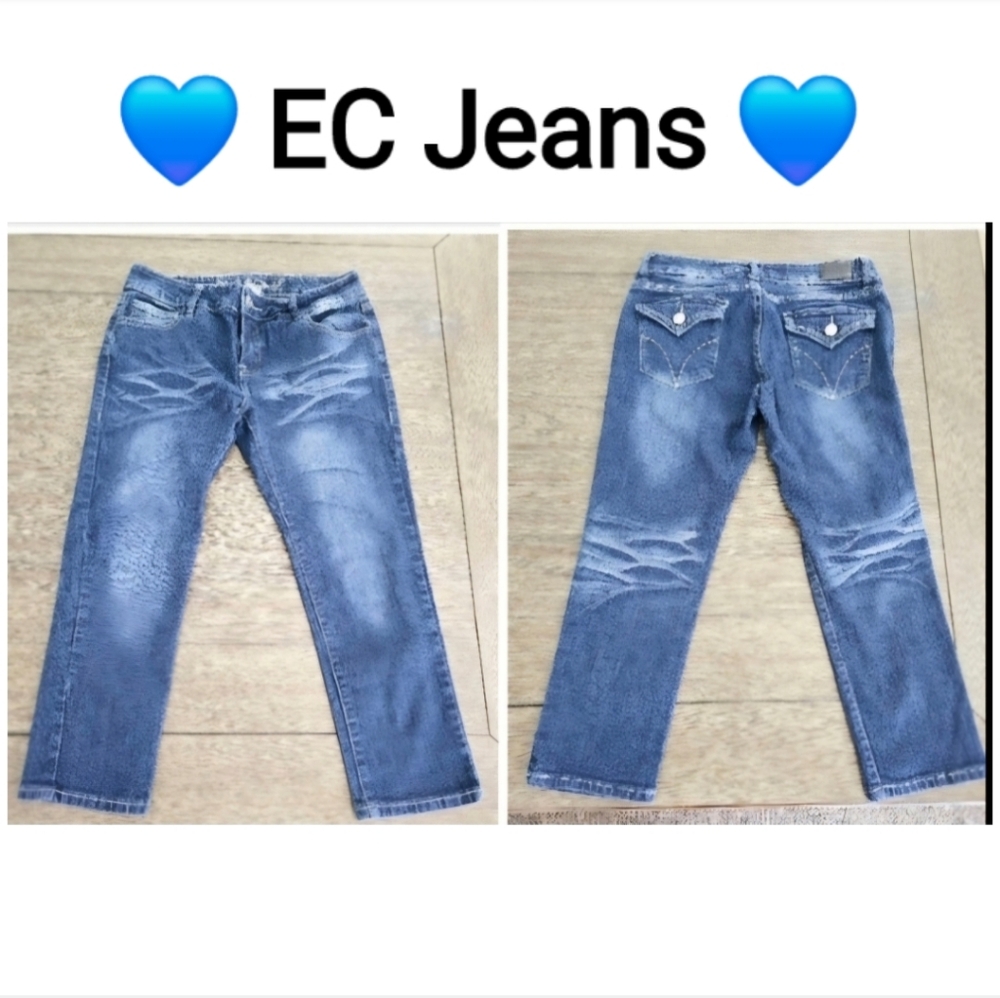EC Women's Blue Denim Jeans 👖 Size 11 Juniors